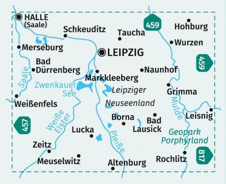 Produktbild: KOMPASS Wanderkarte 818 Leipziger Neuseenland 1:50.000