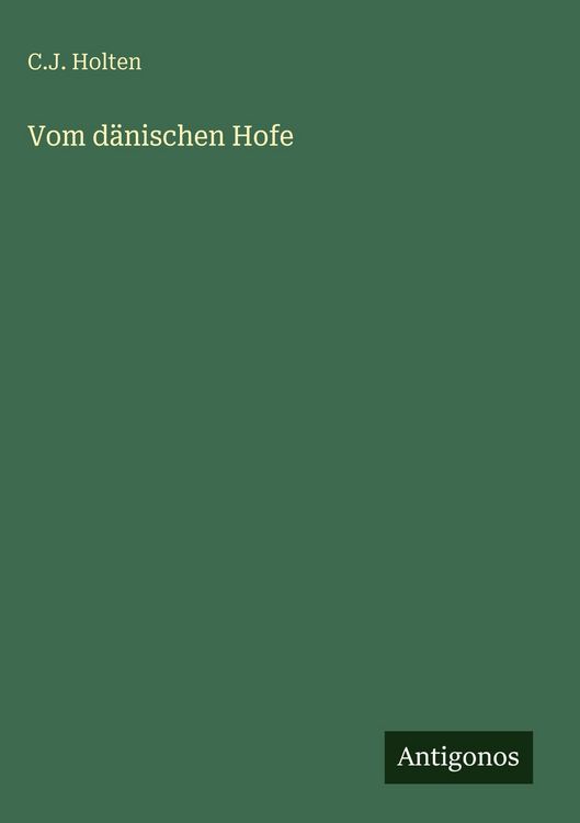 Produktbild: Vom d&auml;nischen Hofe