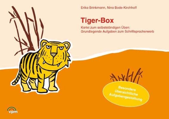 Produktbild: Tiger-Box - Die Kartei zum selbstst&auml;ndigen Arbeiten. Grundlegende Aufgaben zum Schriftspracherwerb