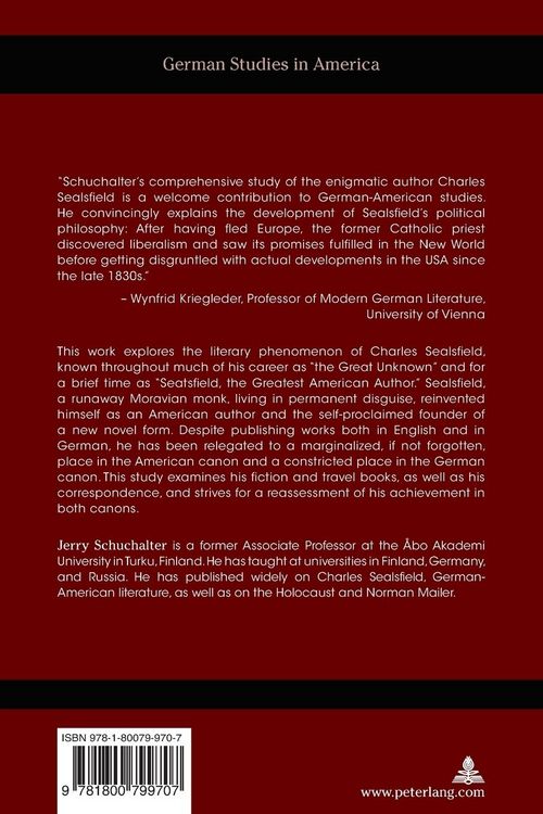 Produktbild: Understanding Charles Sealsfield, Understanding America