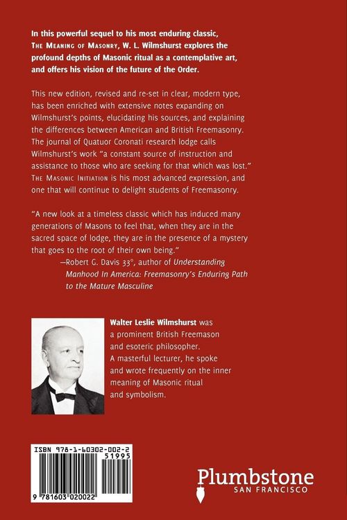 Produktbild: The Masonic Initiation, Revised Edition