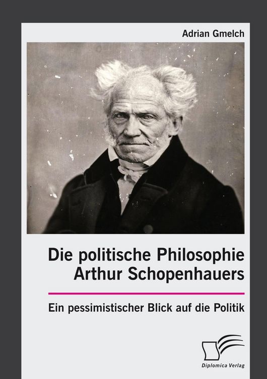 Produktbild: Die politische Philosophie Arthur Schopenhauers. Ein pessimistischer Blick auf die Politik