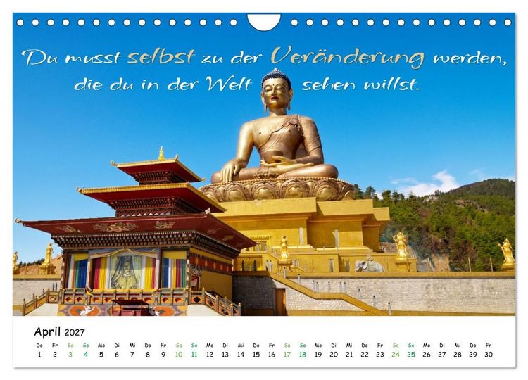 Produktbild: Fernwehabenteurer Asien - 12 Motivierende Gedanken von unterwegs (Wandkalender 2027 DIN A4 quer), CALVENDO Monatskalender