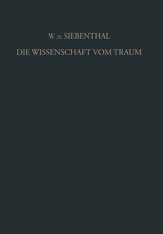 Produktbild: Die Wissenschaft vom Traum Ergebnisse und Probleme