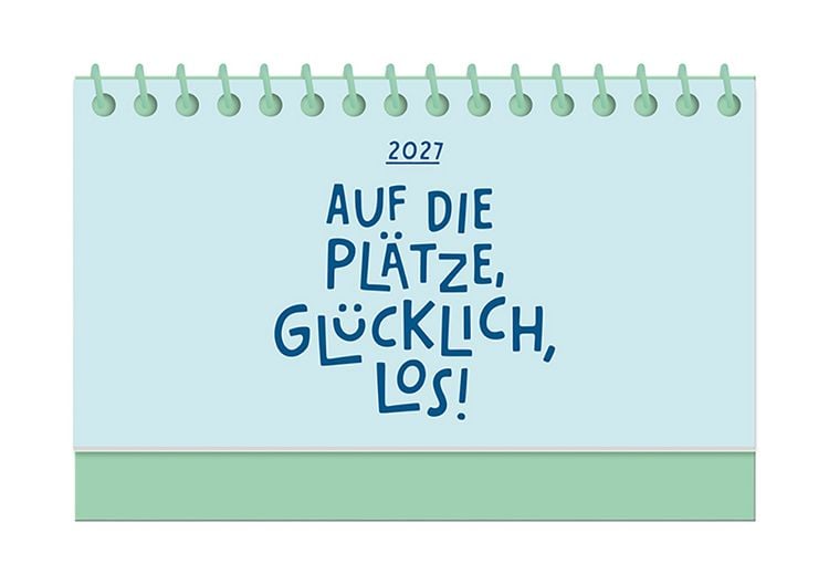 Produktbild: Mini-Kalender Colour Up 2027 Auf die Pl&auml;tze, gl&uuml;cklich, los!