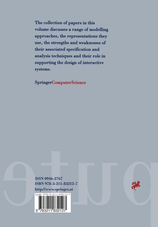 Produktbild: Design, Specification and Verification of Interactive Systems &rsquo;98