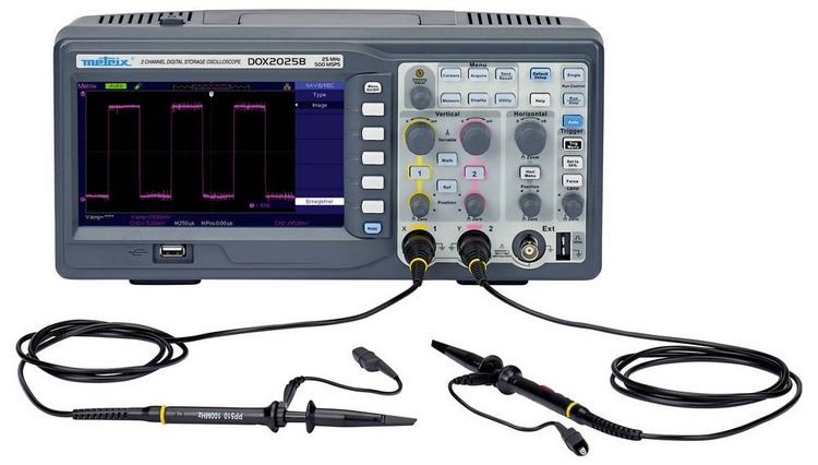 Produktbild: Metrix DOX 2025B Digital-Oszilloskop 20 MHz 2-Kanal 500 MSa/s 32 kpts 8 Bit Digital-Speicher (DSO) 1 St.