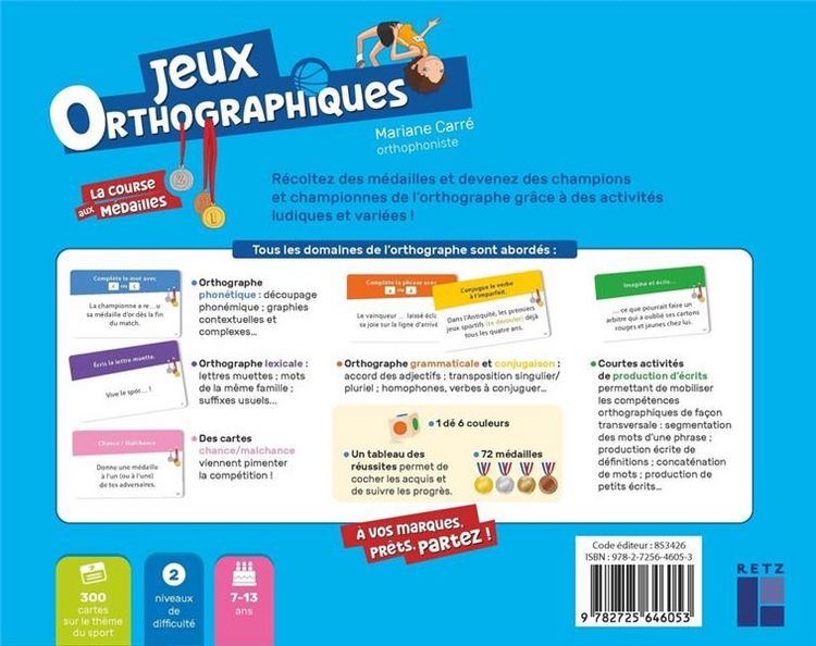 Produktbild: Jeux orthographiques : la course aux m&eacute;dailles
