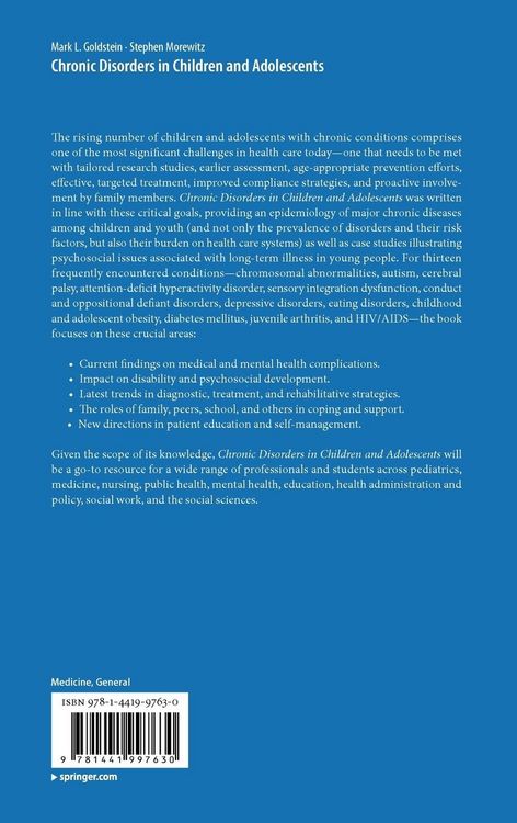 Produktbild: Chronic Disorders in Children and Adolescents