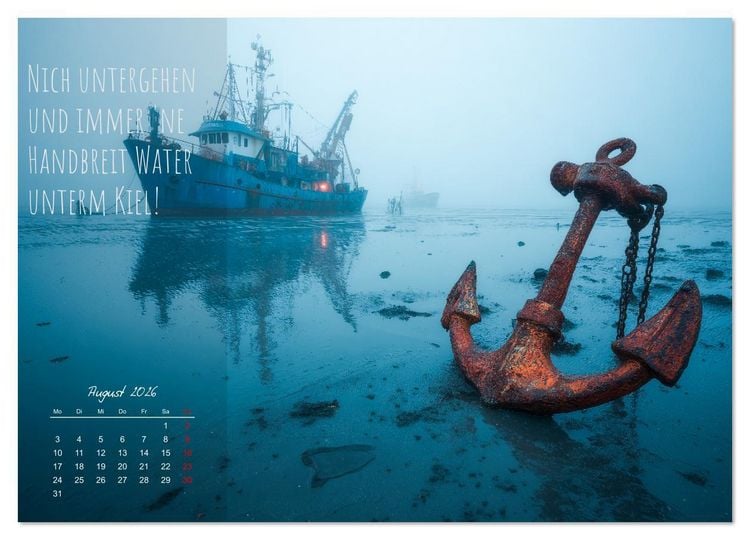 Produktbild: Moin Moin ist schon gesabbel - Norddeutscher Spr&uuml;che-Kalender (Wandkalender 2026 DIN A4 quer), CALVENDO Monatskalender
