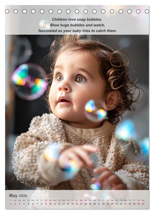Produktbild: No more boredom for your baby (Desk Calendar 2026 DIN A5 portrait), CALVENDO 12 Month DeskCalendar