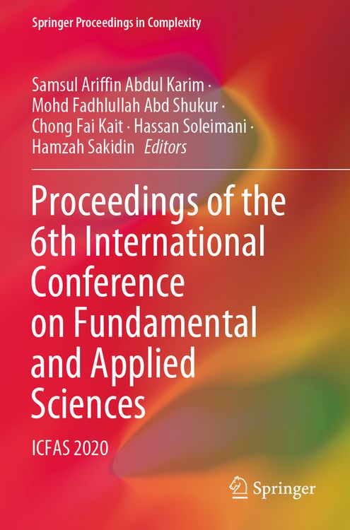 Produktbild: Proceedings of the 6th International Conference on Fundamental and Applied Sciences