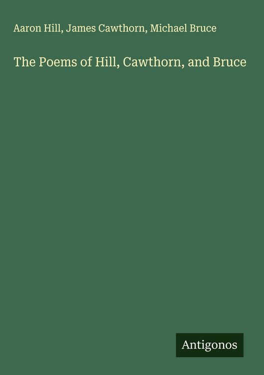 Produktbild: The Poems of Hill, Cawthorn, and Bruce