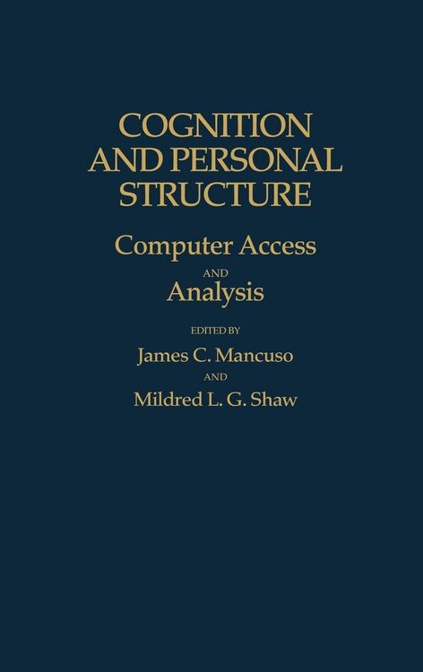 Produktbild: Cognition and Personal Structure