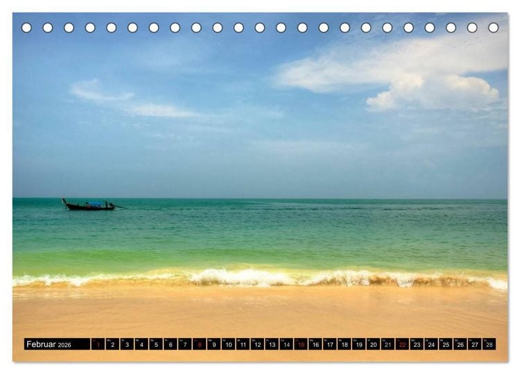Produktbild: Thailand Sonne und Strand (Tischkalender 2026 DIN A5 quer), CALVENDO Monatskalender