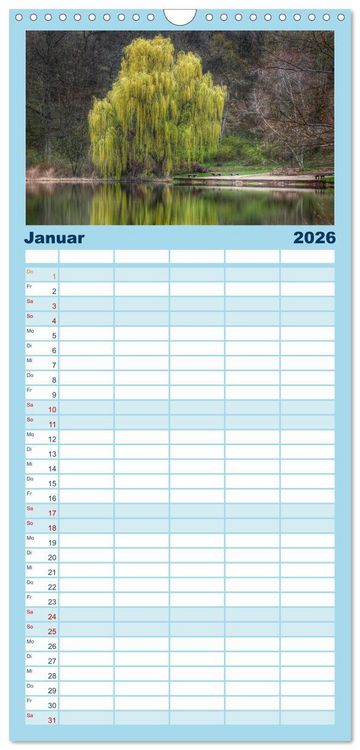 Produktbild: Familienplaner 2026 - B&auml;ume, der Atem der Natur mit 5 Spalten (Wandkalender, 21 x 45 cm) CALVENDO