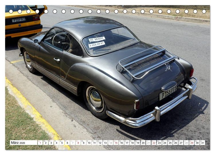Produktbild: KARMANN GHIA - Auto-Legenden (Tischkalender 2026 DIN A5 quer), CALVENDO Monatskalender