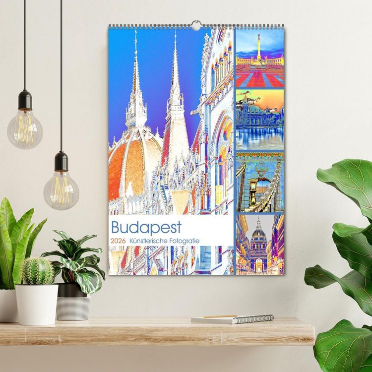 Produktbild: Budapest - K&uuml;nstlerische Fotografie (Wandkalender 2026 DIN A2 hoch), CALVENDO Monatskalender