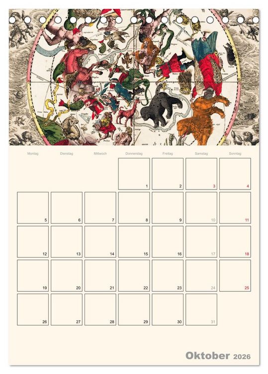 Produktbild: Zu den Sternen - mit Planerfunktion (Tischkalender 2026 DIN A5 hoch), CALVENDO Monatskalender