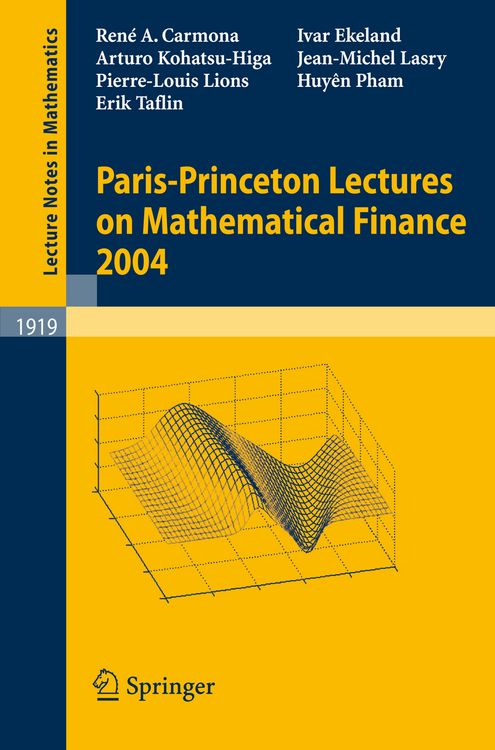 Produktbild: Paris-Princeton Lectures on Mathematical Finance 2004