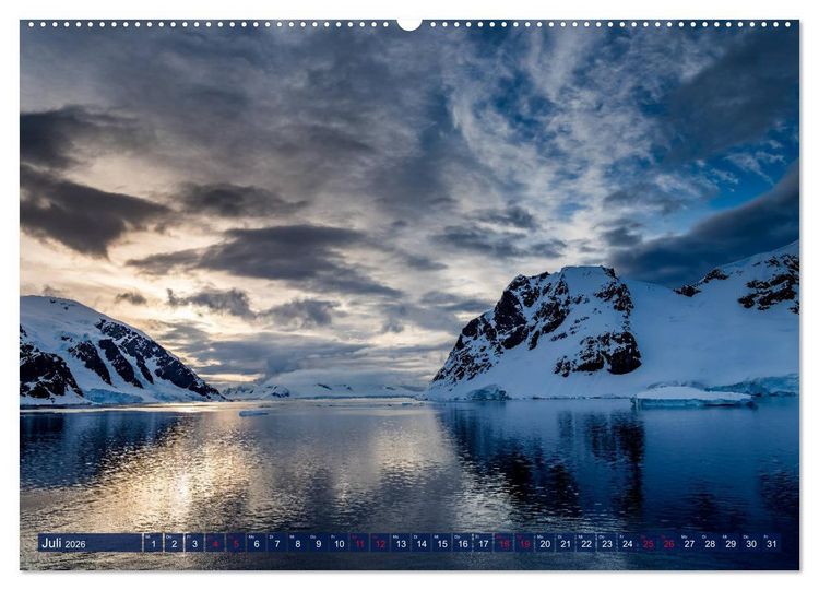 Produktbild: Antarktis Gletscher, Robben, Pinguine (hochwertiger Premium Wandkalender 2026 DIN A2 quer), Kunstdruck in Hochglanz