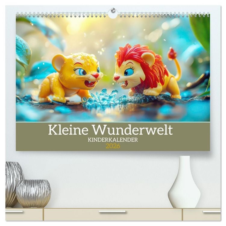 Produktbild: Kleine Wunderwelt - Kinderkalender (hochwertiger Premium Wandkalender 2026 DIN A2 quer), Kunstdruck in Hochglanz
