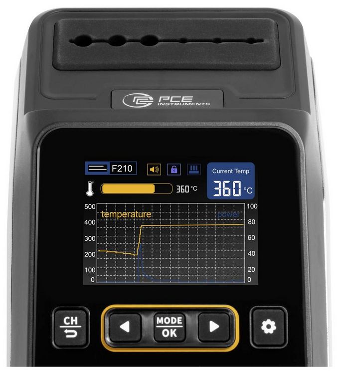 Produktbild: PCE Instruments PCE-SST 200 L&ouml;tstation Set digital 200W 100 - 450&deg;C inkl. L&ouml;tspitze