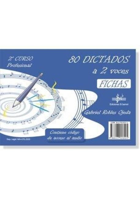 Produktbild: 80 dictados a dos voces