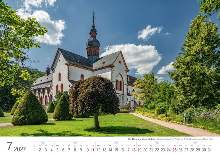 Produktbild: Der Rhein von Mainz bis K&ouml;ln 2027 Bildkalender A3 Spiralbindung