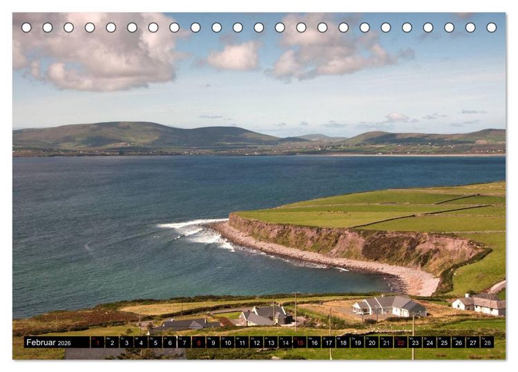 Produktbild: Quer durch Irland - Landschaften pur (Tischkalender 2026 DIN A5 quer), CALVENDO Monatskalender