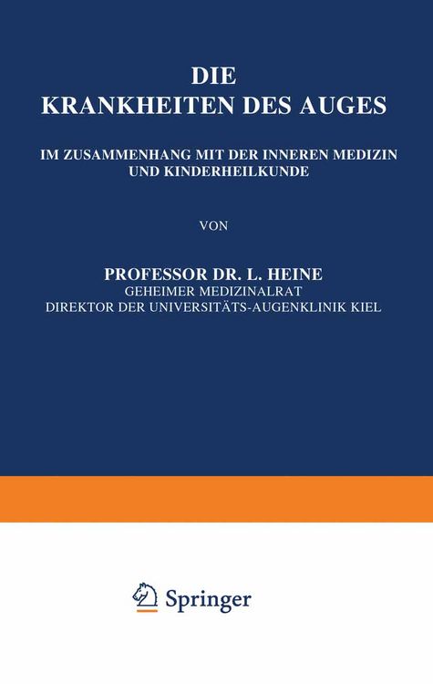 Produktbild: Die Krankheiten des Auges