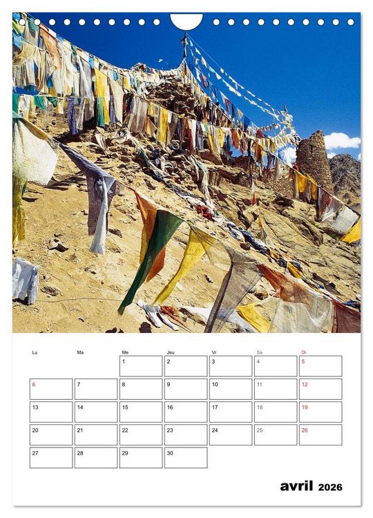 Produktbild: L'Inde du Nord (Calendrier mural 2026 DIN A4 horizontal), CALVENDO calendrier mensuel