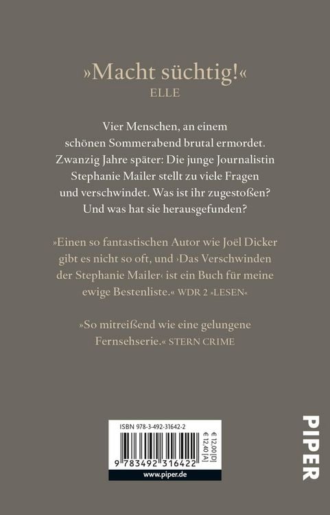 Produktbild: Das Verschwinden der Stephanie Mailer