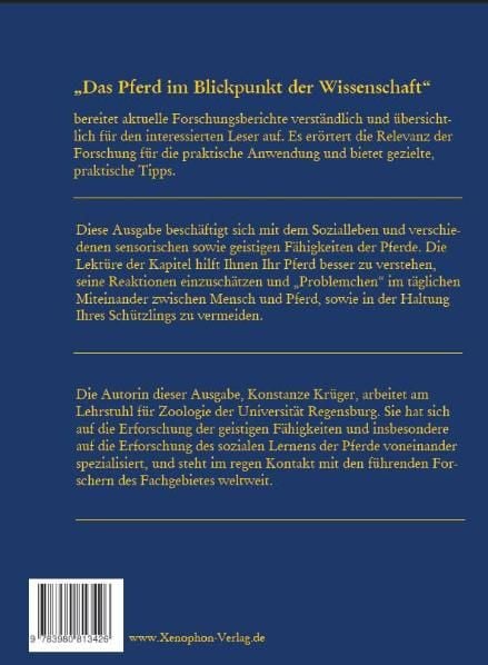 Produktbild: Das Pferd im Blickpunkt der Wissenschaft