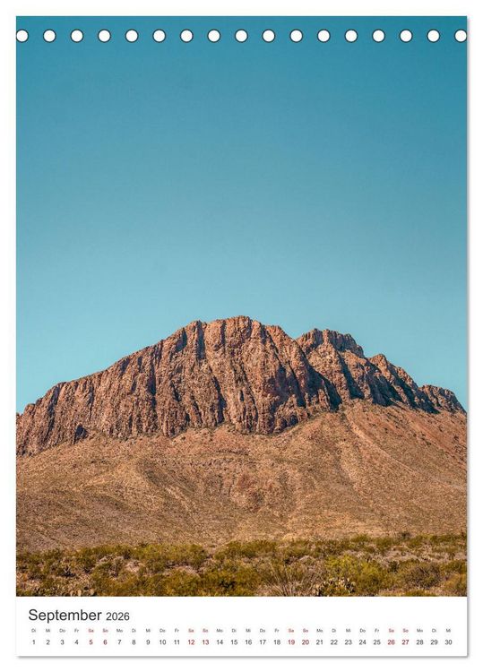 Produktbild: Texas - Eine Reise in den Lone Star State. (Tischkalender 2026 DIN A5 hoch), CALVENDO Monatskalender