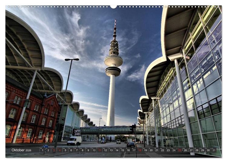 Produktbild: Stadt Hamburg (hochwertiger Premium Wandkalender 2026 DIN A2 quer), Kunstdruck in Hochglanz