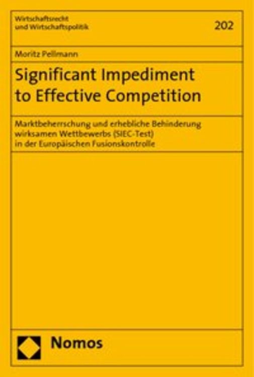 Produktbild: Significant Impediment to Effective Competition