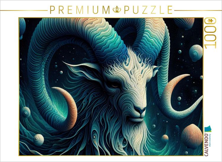 Produktbild: CALVENDO Puzzle Steinbock im Spiralpanzer | 1000 Teile Lege-Gr&ouml;&szlig;e 64x48cm Foto-Puzzle f&uuml;r gl&uuml;ckliche Stunden