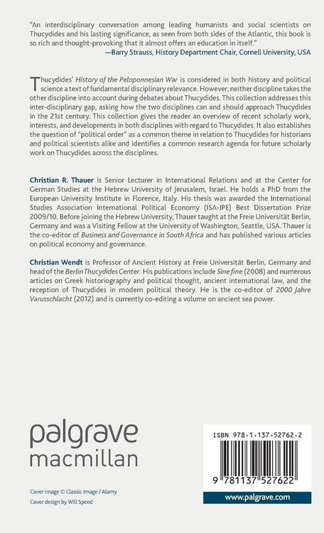 Produktbild: Thucydides and Political Order