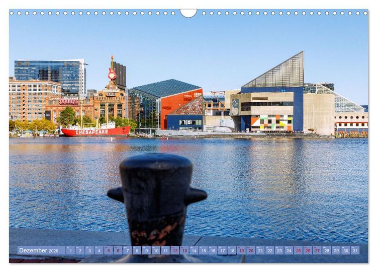 Produktbild: Baltimore. Maritimer Charme an der Ostk&uuml;ste der USA (Wandkalender 2026 DIN A3 quer), CALVENDO Monatskalender