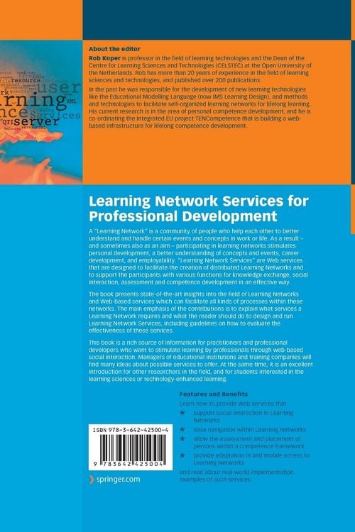 Produktbild: Learning Network Services for Professional Development