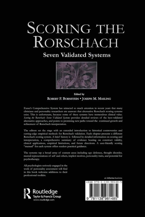 Produktbild: Scoring the Rorschach