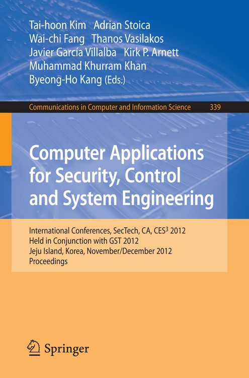 Produktbild: Computer Applications for Security, Control and System Engineering