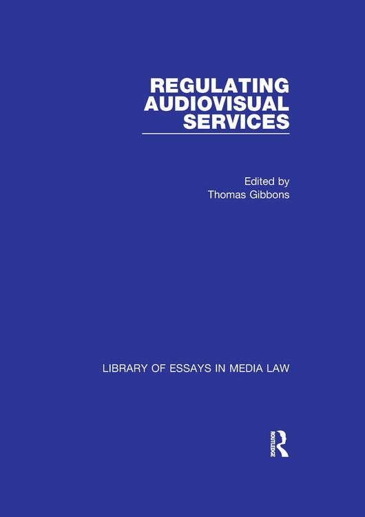 Produktbild: Regulating Audiovisual Services
