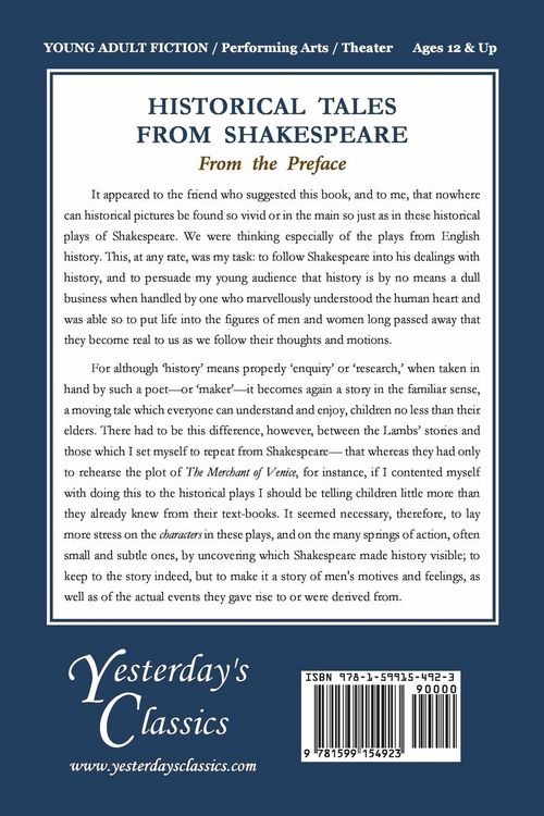 Produktbild: Historical Tales from Shakespeare (Yesterday's Classics)