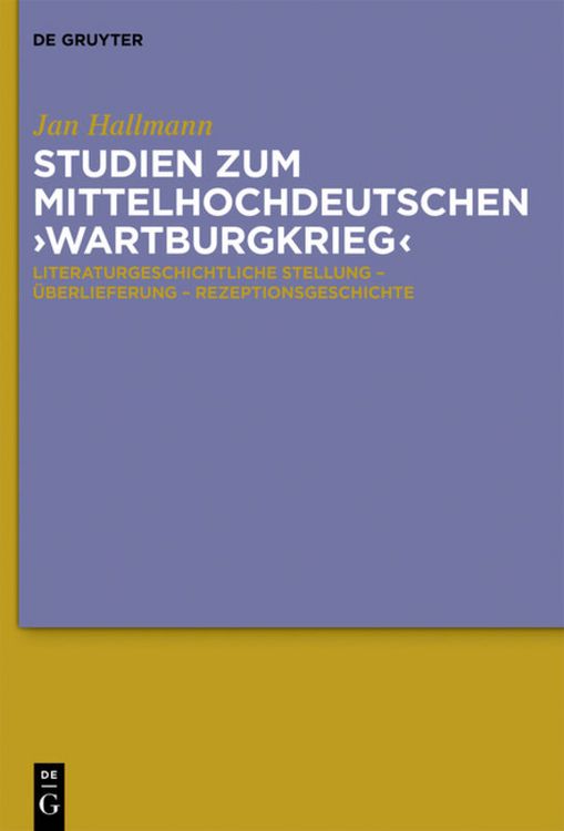Produktbild: Studien zum mittelhochdeutschen 'Wartburgkrieg'