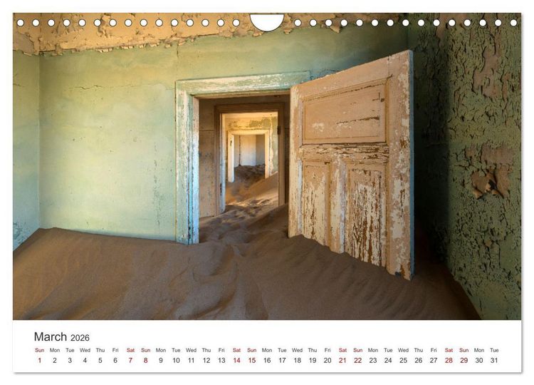 Produktbild: Kolmanskop Sand storm in town (Wall Calendar 2026 DIN A4 landscape), CALVENDO 12 Month Wall Calendar