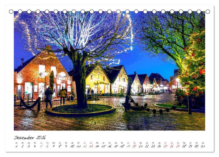 Produktbild: Fischerdorf Greetsiel (Tischkalender 2026 DIN A5 quer), CALVENDO Monatskalender