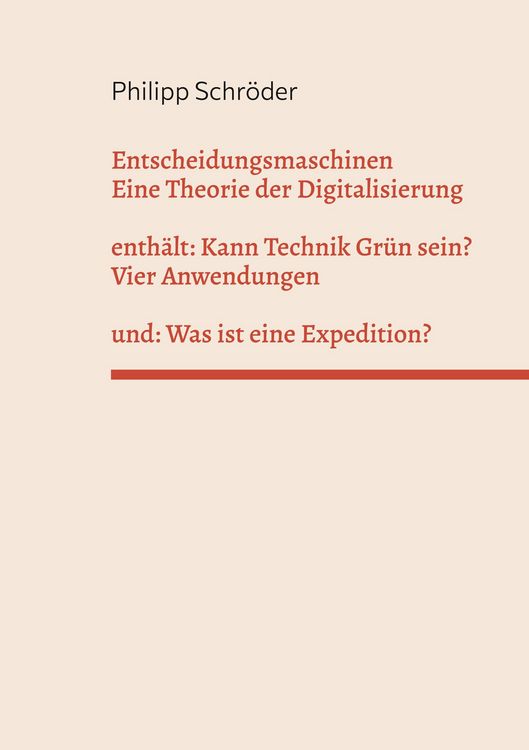 Produktbild: Entscheidungsmaschinen - Eine Theorie der Digitalisierung
