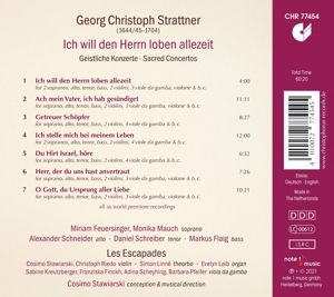 Produktbild: Georg Christoph Strattner: Ich will den Herrn lobe